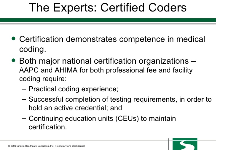 Medical Coding Experts List